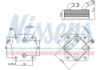 Oil cooler, engine oil 91378 Nissens