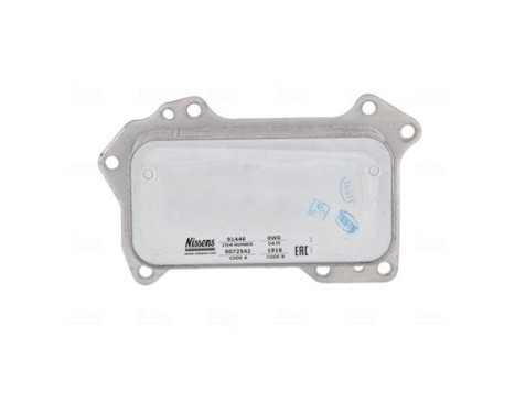 Oil cooler, engine oil 91446 Nissens