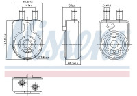 Oil cooler, engine oil 91448 Nissens