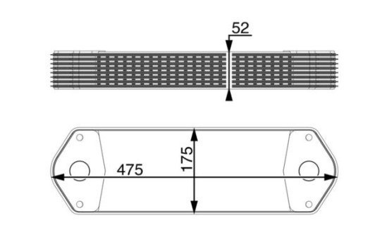 Oil Cooler, engine oil BEHR *** PREMIUM LINE ***