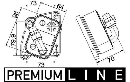 Oil Cooler, engine oil BEHR *** PREMIUM LINE ***