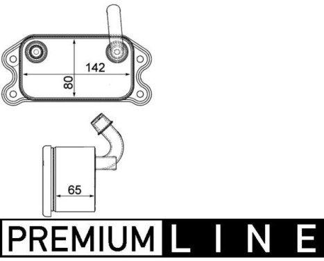 Oil Cooler, engine oil BEHR *** PREMIUM LINE ***