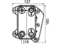 Oil Cooler, engine oil BEHR *** PREMIUM LINE ***