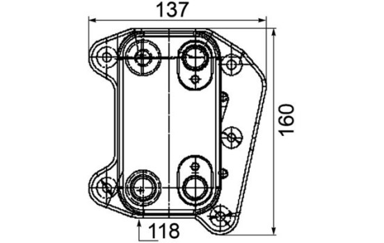 Oil Cooler, engine oil BEHR *** PREMIUM LINE ***