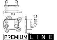 Oil Cooler, engine oil BEHR *** PREMIUM LINE ***