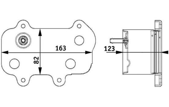 Oil Cooler, engine oil BEHR *** PREMIUM LINE ***, Image 2