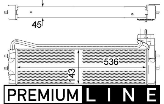 Oil Cooler, engine oil BEHR *** PREMIUM LINE ***