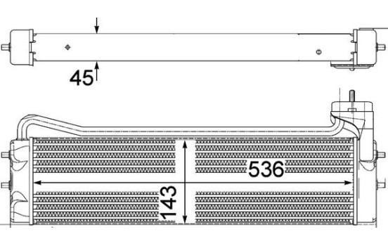 Oil Cooler, engine oil BEHR *** PREMIUM LINE ***, Image 2
