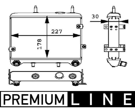 Oil Cooler, engine oil BEHR *** PREMIUM LINE ***