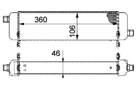 Oil Cooler, engine oil BEHR *** PREMIUM LINE ***
