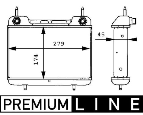 Oil Cooler, engine oil BEHR *** PREMIUM LINE ***