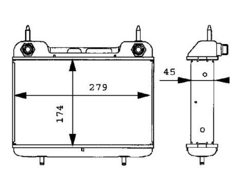 Oil Cooler, engine oil BEHR *** PREMIUM LINE ***, Image 2