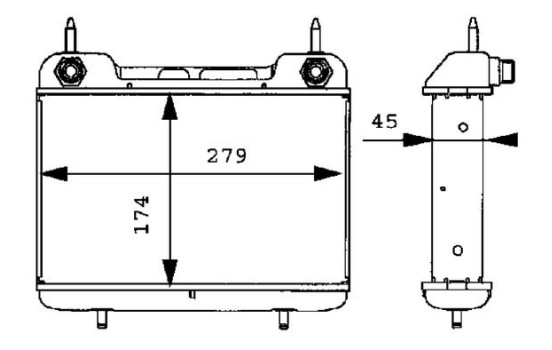 Oil Cooler, engine oil BEHR *** PREMIUM LINE ***, Image 2