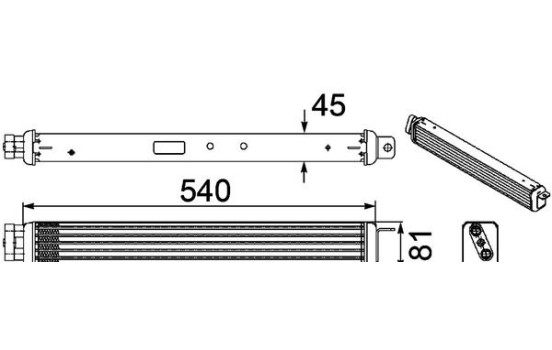 Oil Cooler, engine oil BEHR *** PREMIUM LINE ***