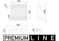 Oil Cooler, engine oil BEHR *** PREMIUM LINE ***