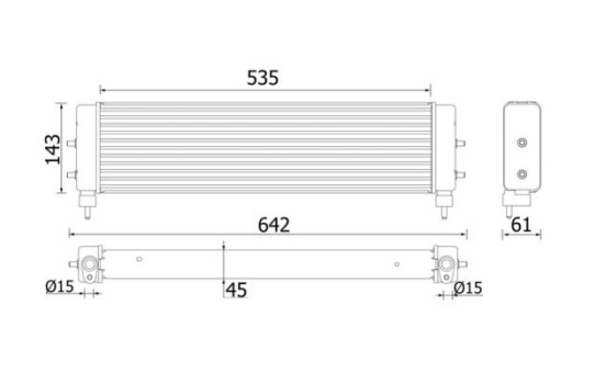 Oil Cooler, engine oil BEHR *** PREMIUM LINE ***