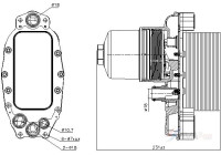 Oil cooler, engine oil ** CLEVER FIT **