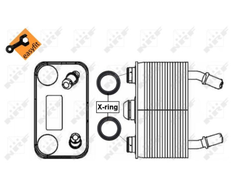 Oil Cooler, engine oil EASY FIT, Image 6