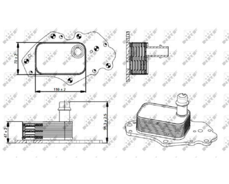 Oil Cooler, engine oil EASY FIT, Image 5