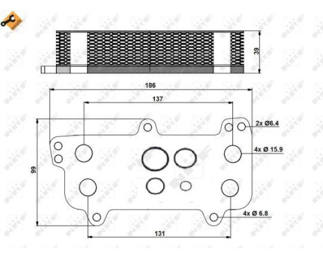 Oil Cooler, engine oil EASY FIT, Image 5