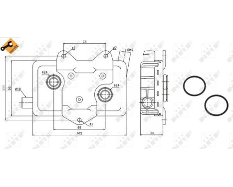 Oil Cooler, engine oil EASY FIT, Image 5