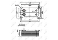 Oil Cooler, engine oil EASY FIT