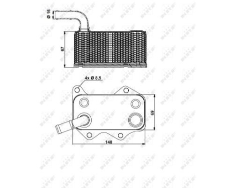 Oil Cooler, engine oil EASY FIT, Image 5