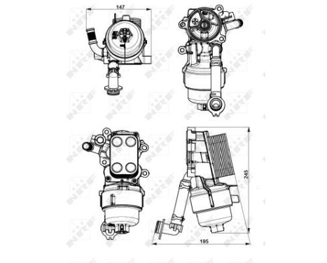 Oil Cooler, engine oil EASY FIT, Image 5