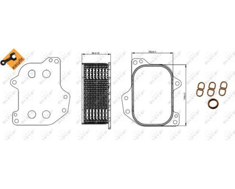 Oil Cooler, engine oil EASY FIT, Image 5