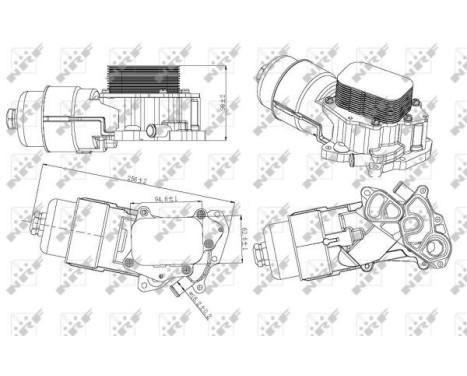 Oil Cooler, engine oil EASY FIT, Image 5