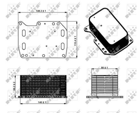 Oil Cooler, engine oil EASY FIT, Image 5