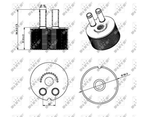 Oil Cooler, engine oil EASY FIT, Image 5