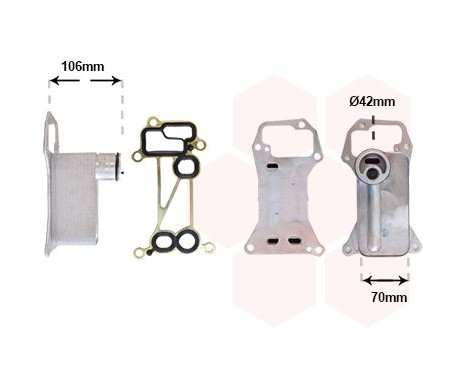Oil cooler, engine oil *** IR PLUS *** 06013717 International Radiators, Image 2