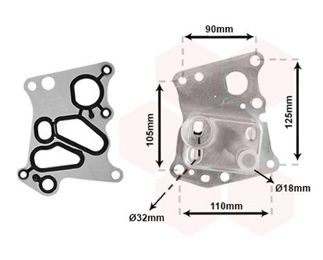 Oil Cooler, engine oil *** IR PLUS ***