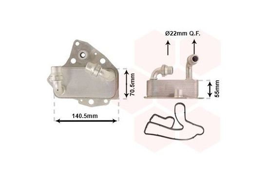 Oil Cooler, engine oil *** IR PLUS ***
