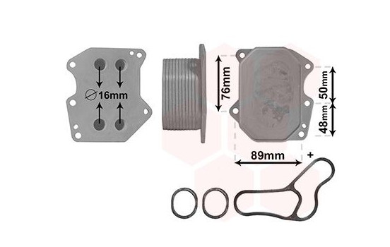 Oil Cooler, engine oil *** IR PLUS ***