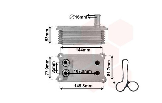 Oil Cooler, engine oil *** IR PLUS ***