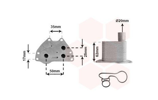 Oil Cooler, engine oil *** IR PLUS ***