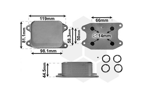 Oil Cooler, engine oil