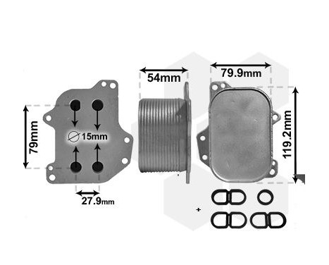 Oil Cooler, engine oil