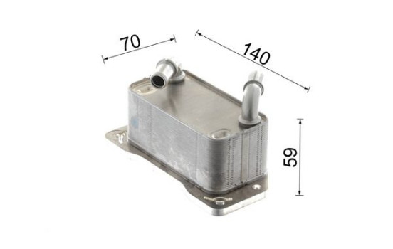 Oil cooler, engine oil, Image 12