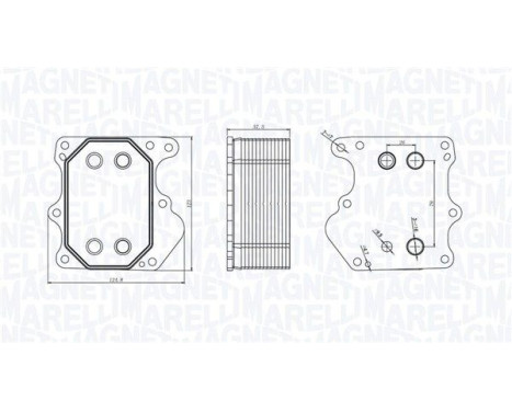 Oil cooler, engine oil