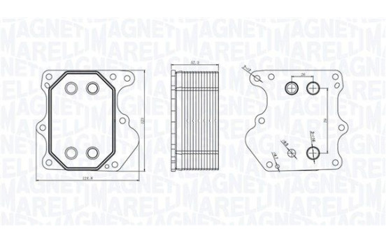 Oil cooler, engine oil