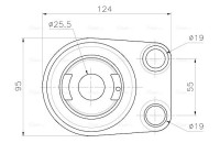 Oil cooler, engine oil