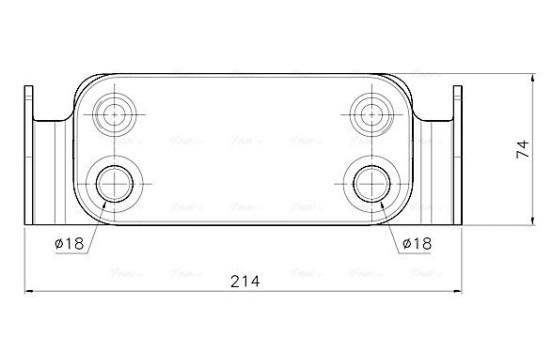 Oil cooler, engine oil