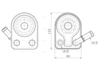 Oil cooler, engine oil