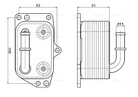 Oil cooler, engine oil