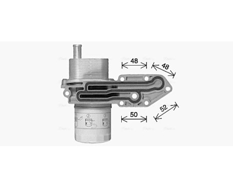 Oil Cooler, engine oil, Image 2