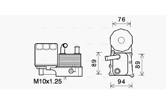 Oil Cooler, engine oil