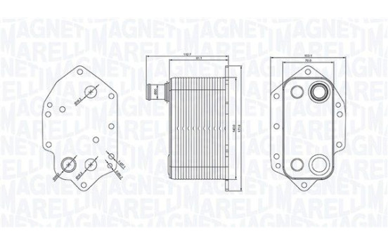 Oil cooler, engine oil